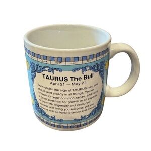 Russ Berrie Taurus The Bull Zodiac Coffee Mug
